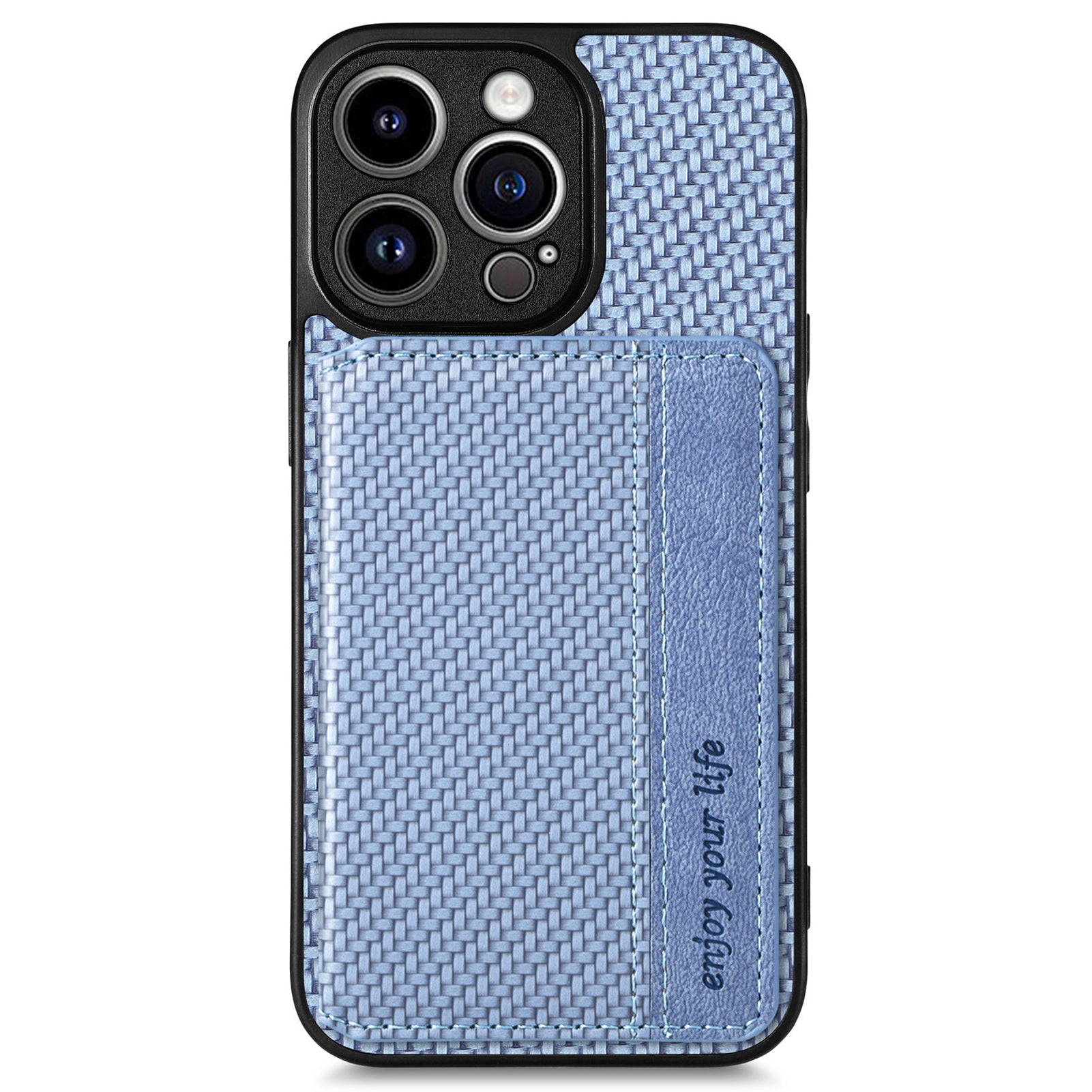 For iPhone 14 Pro Carbon Fiber Texture RFID Blocking Phone Case Wallet Kickstand Scratch Proof PU Leather Coated PC+TPU Magnetic Cover - Black For iPhone 14 Pro Carbon Fiber Texture RFID Blocking Phone Case Wallet Kickstand Scratch Proof PU Leather Coated PC+TPU Magnetic Cover - Black